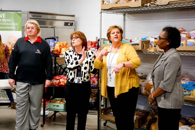 East Aurora High School Marie Wilkinson Food Pantry celebrates