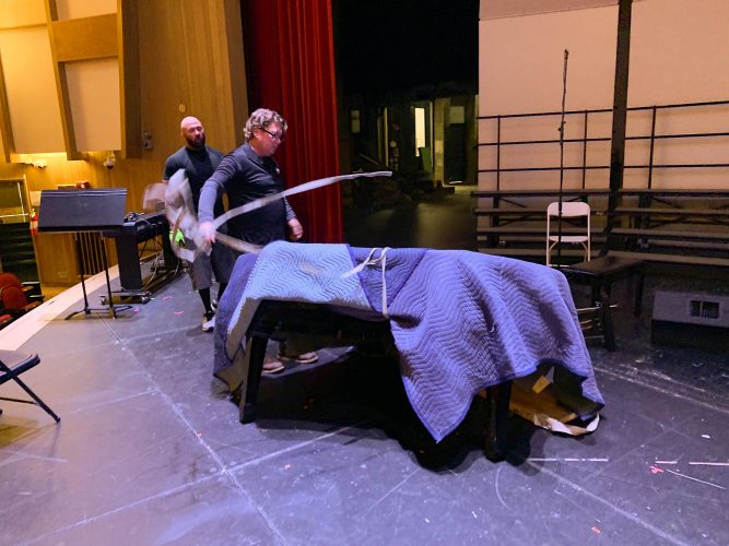 The Fine Arts Department of East Aurora High School has a new piano.