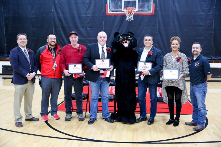 East Aurora High School Four Tomcats were inducted into East Aurora