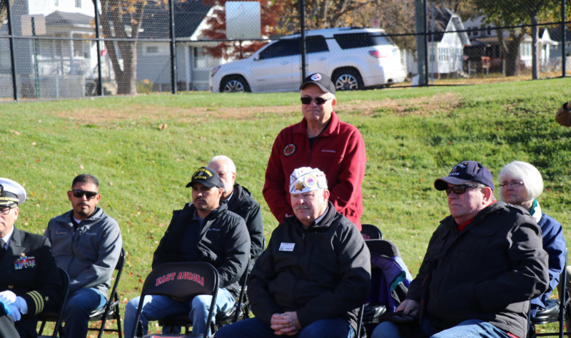 Pete Andrew, who came up with the idea of honoring our East Aurora Veterans.