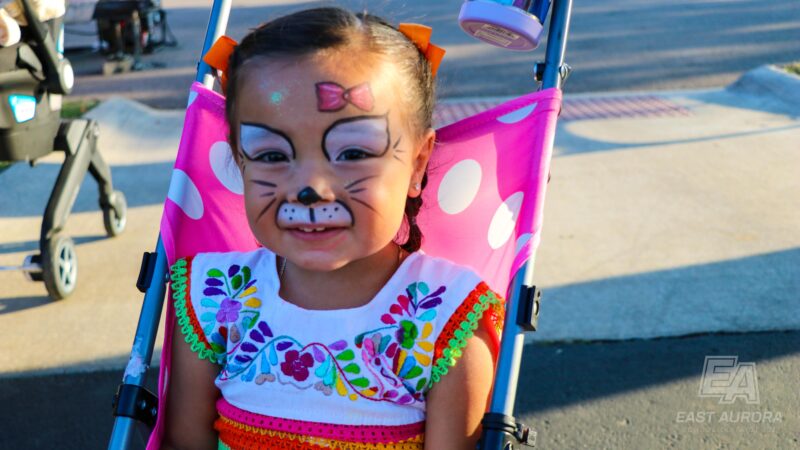 Face painting was a big hit with the kids