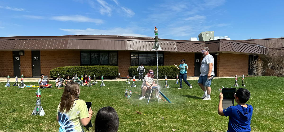 East Aurora High School Rocket Lauch Day 2023