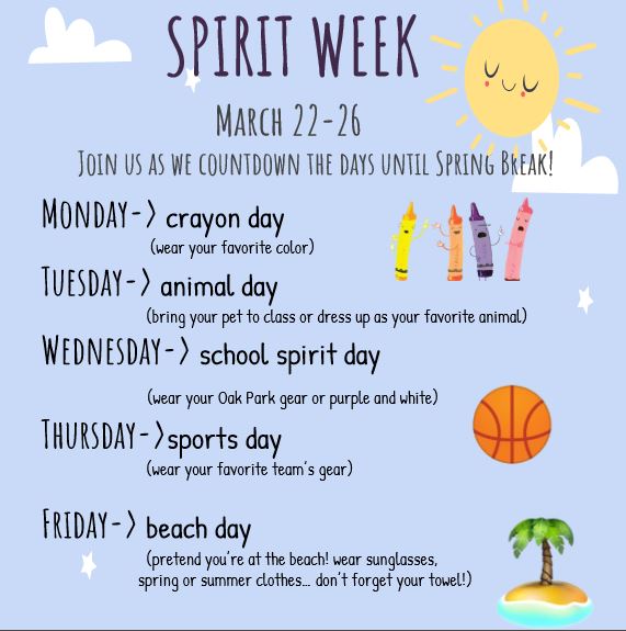 East Aurora High School - Spirit Week - March 22-26
