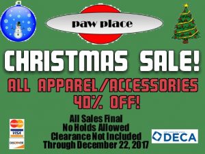 Paw Place Holiday Sale