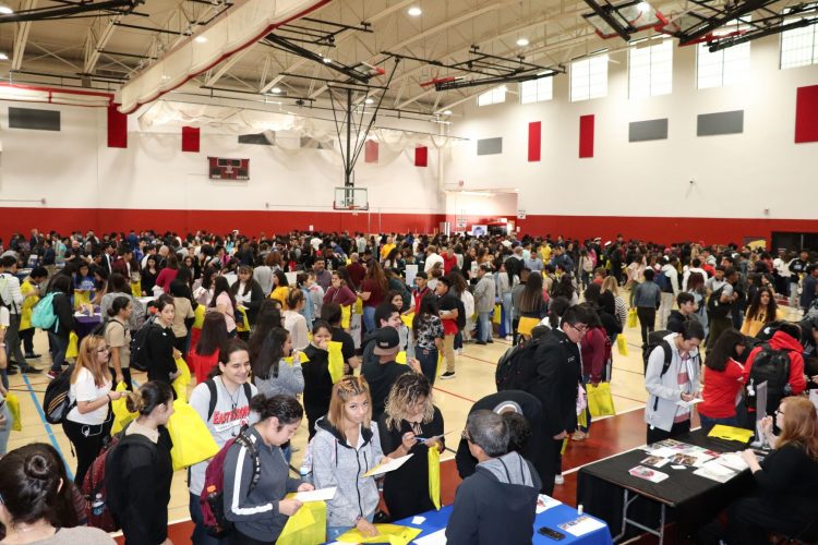 The college fair was very well attended!